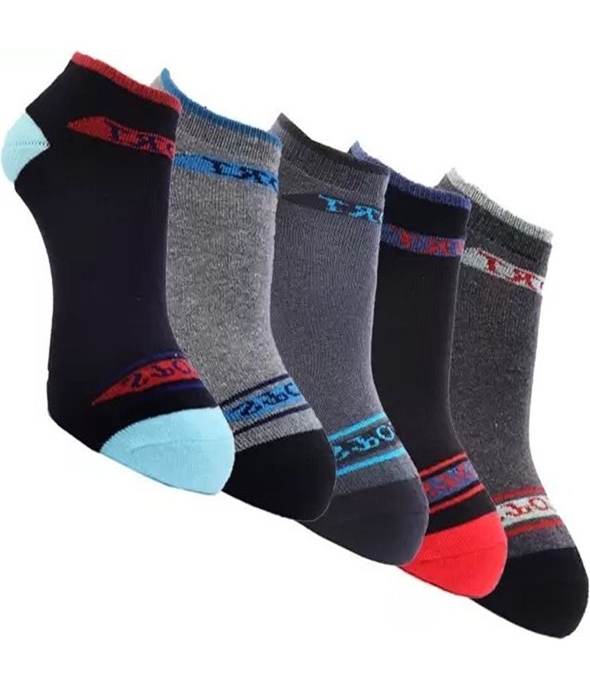     			Cavenders Pack of 5 Men's Cotton Blend Ankle Length Socks ( Multicolor )