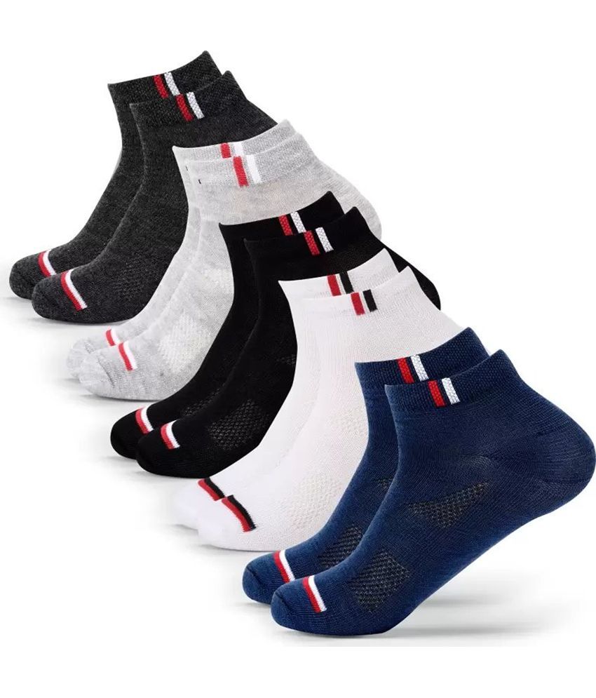     			Cavenders Pack of 5 Men's Cotton Blend Ankle Length Socks ( Multicolor 3 )