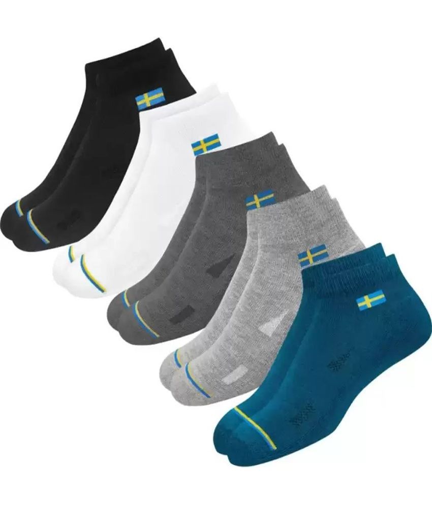     			Cavenders Pack of 5 Men's Cotton Blend Ankle Length Socks ( Multicolor 2 )