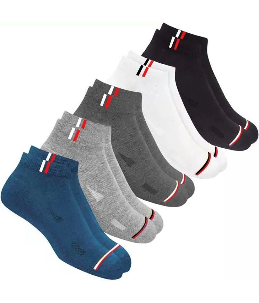     			Cavenders Pack of 5 Men's Cotton Blend Ankle Length Socks ( Multicolor 1 )