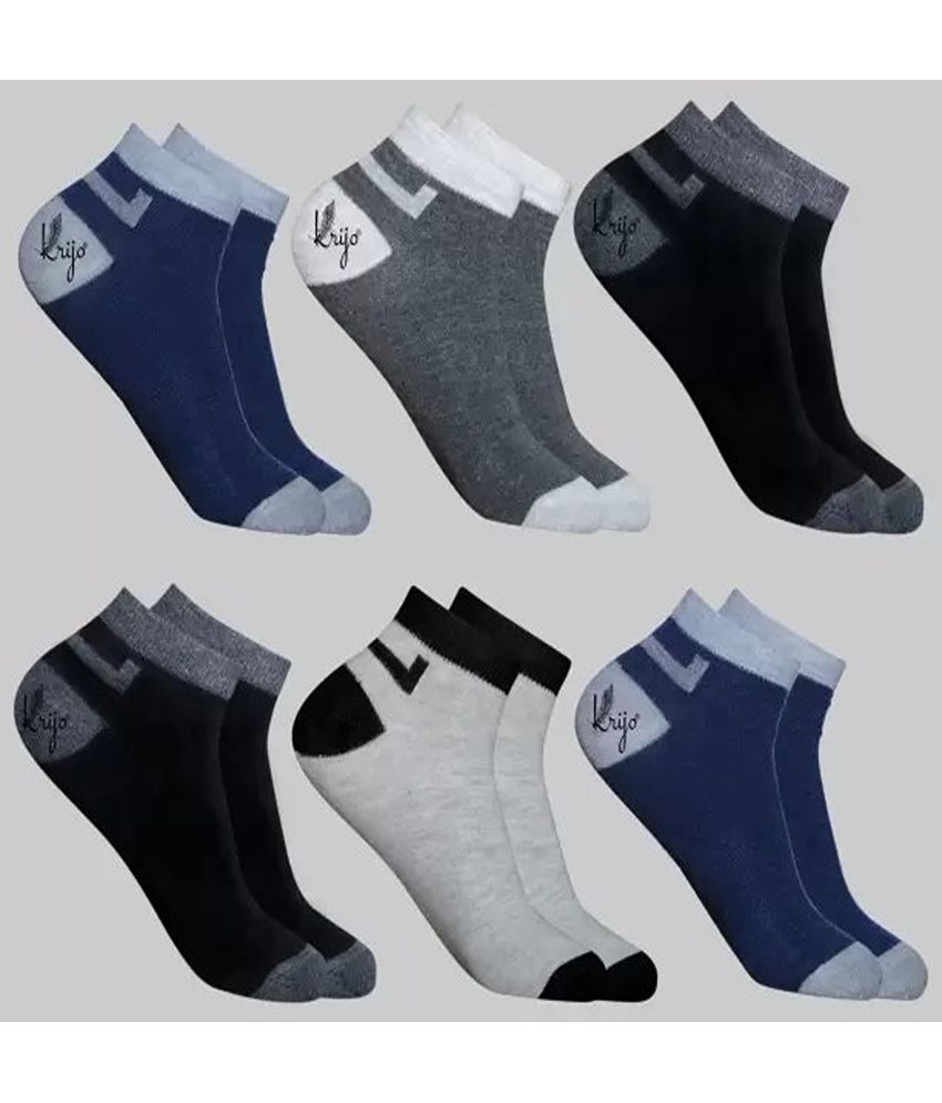     			Cavenders Pack of 5 Men's Cotton Blend Ankle Length Socks ( Multicolor )