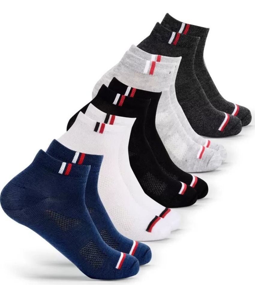     			Cavenders Pack of 5 Men's Cotton Blend Ankle Length Socks ( Multicolor 3 )