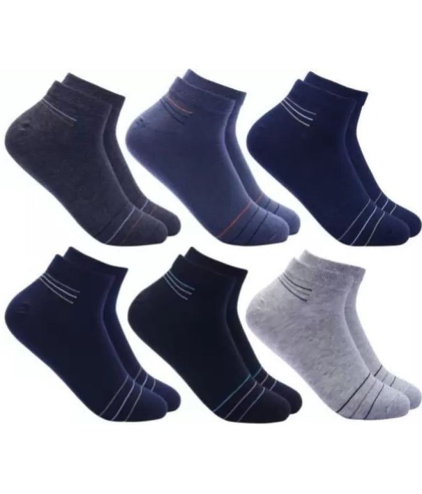     			Cavenders Pack of 5 Men's Cotton Blend Ankle Length Socks ( Multicolor 3 )