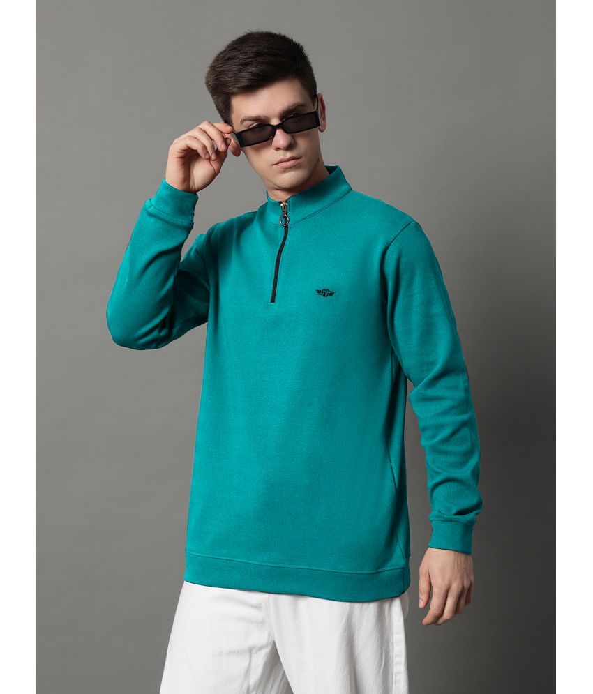     			GET GOLF Fleece High Neck Men's Sweatshirt - Turquoise ( Pack of 1 )