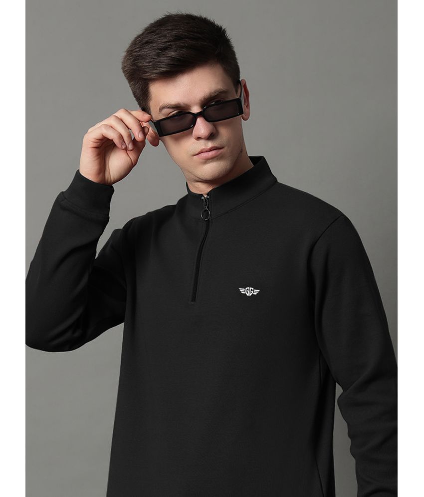     			GET GOLF Fleece High Neck Men's Sweatshirt - Black ( Pack of 1 )