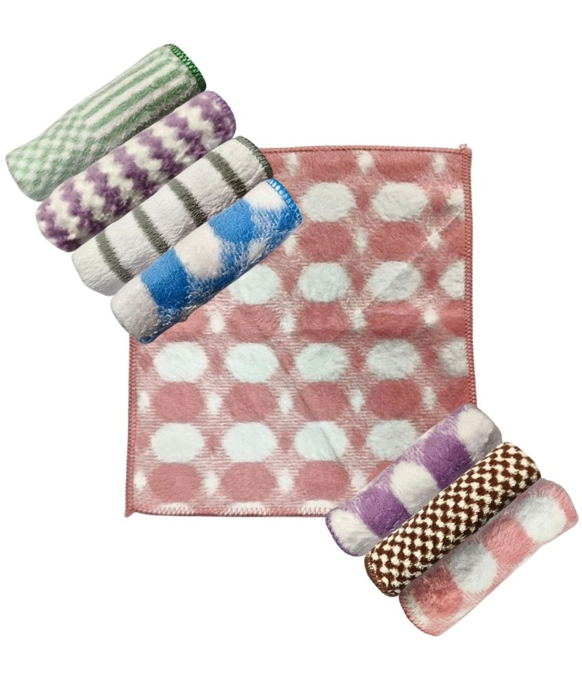     			Towel Handkerchief for Women (Colour & Print May Vary) (25 x 25 CM) Pack of 8