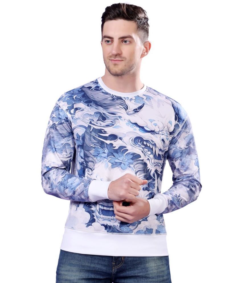     			yellow tree Polyester Round Neck Men's Sweatshirt - Blue ( Pack of 1 )