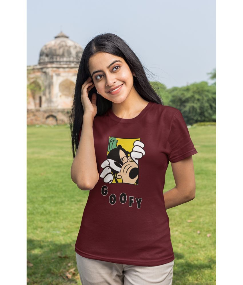     			Calm Down Pack of 1 Cotton Blend Women's T-Shirt ( Maroon )