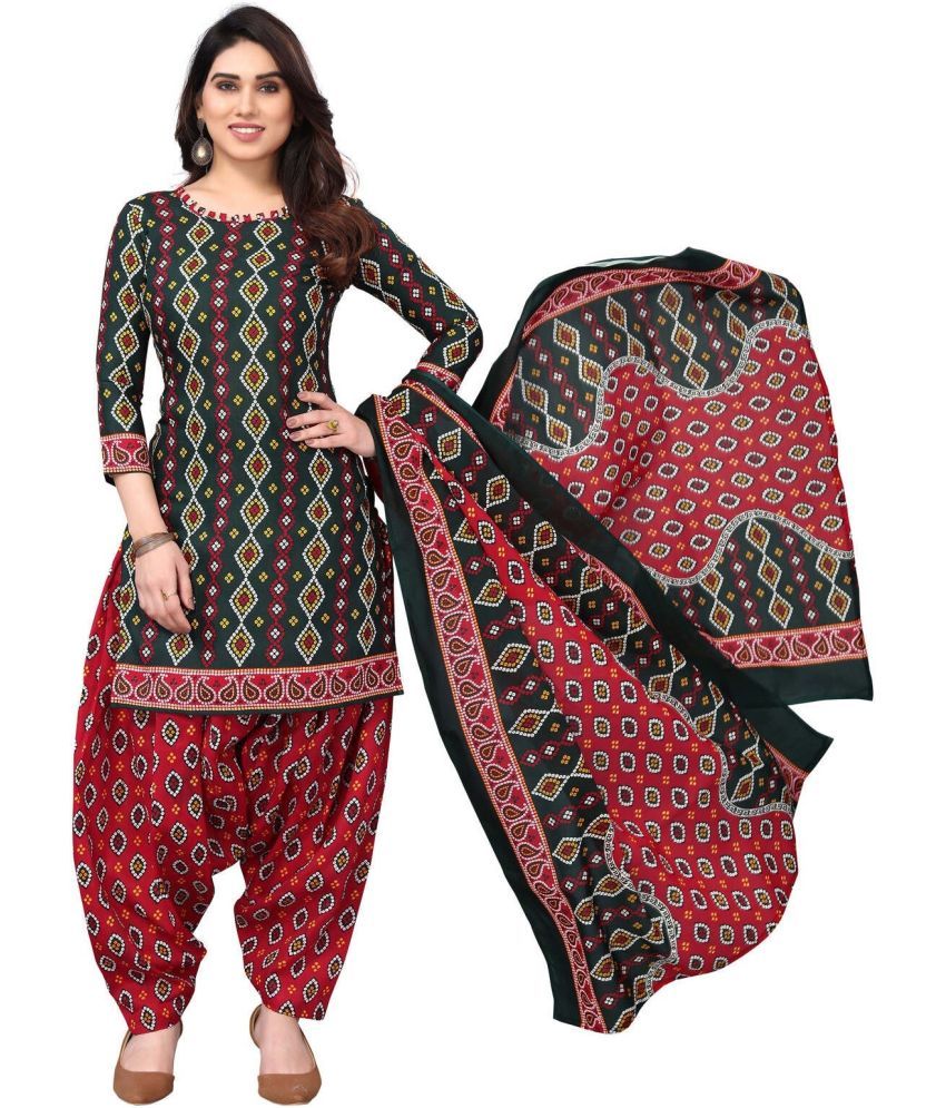     			Rajnandini Unstitched Cotton Blend Printed Dress Material - Multicolor 6 ( Pack of 1 )