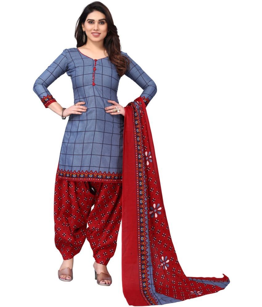     			Rajnandini Unstitched Cotton Blend Printed Dress Material - Multicolor 8 ( Pack of 1 )