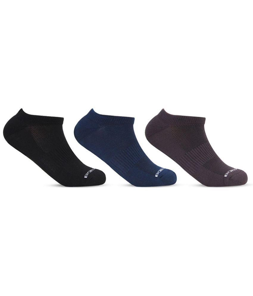     			Bonjour Retail Pack of 3 Men's Cotton Low Cut Socks ( Multicolor )