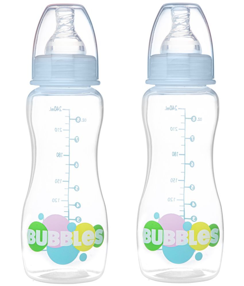     			Bubbles 250 Blue Feeding Bottle ( Pack of 2 )