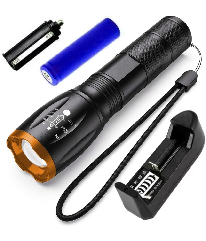     			CROSTAL - 2W Rechargeable Flashlight Torch ( Pack of 1 )