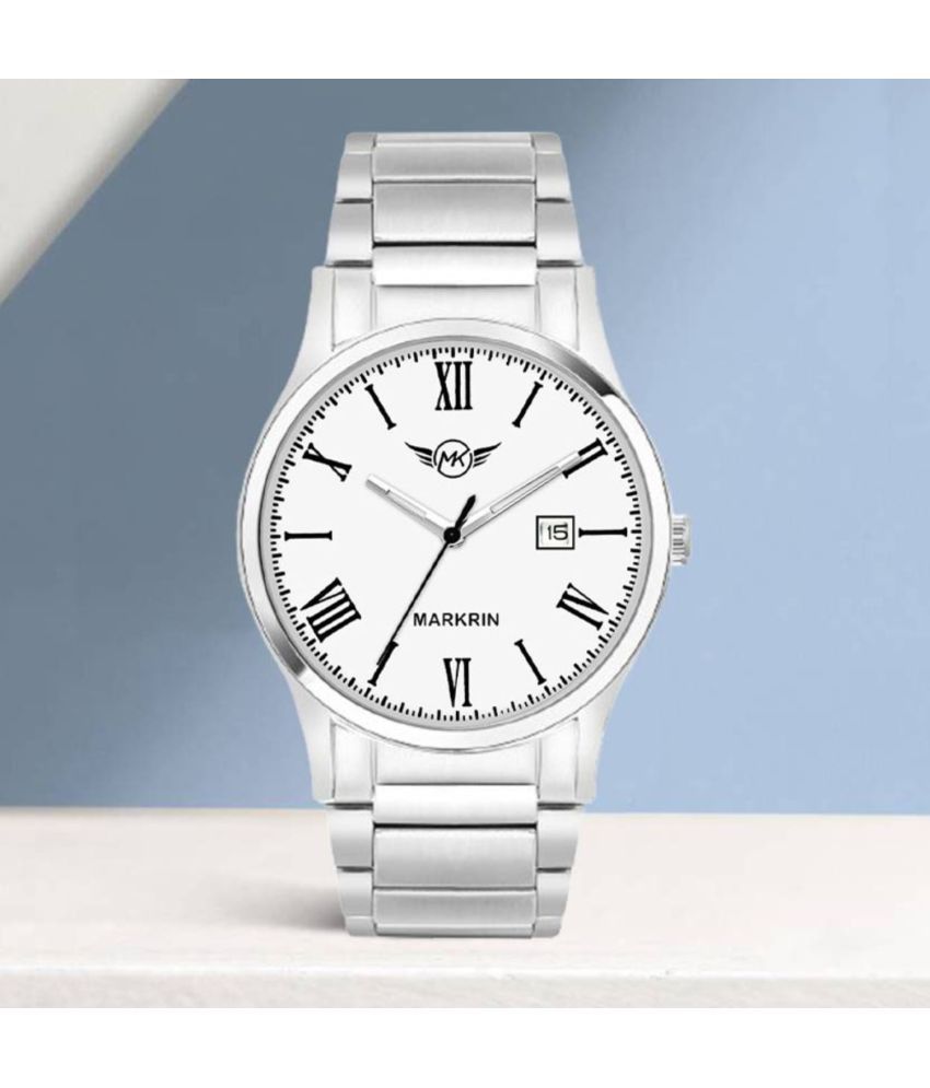     			MARKRIN Silver Stainless Steel Analog Men's Watch