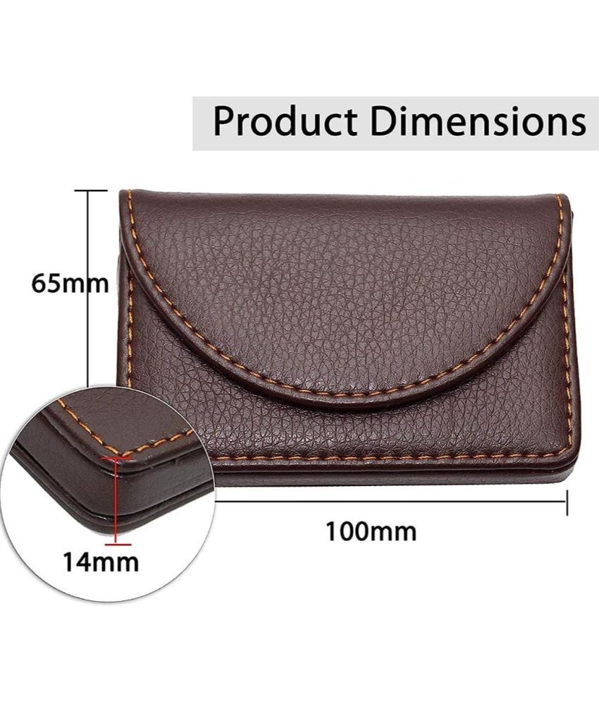     			QUSHA Leather Card Holder ( Pack of 1 )