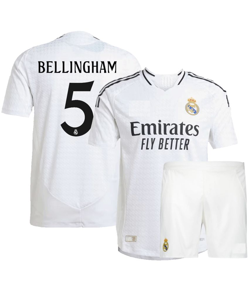     			Real Madrid Bellingham 5 Home Shirt with Shorts 2024-25 unisex