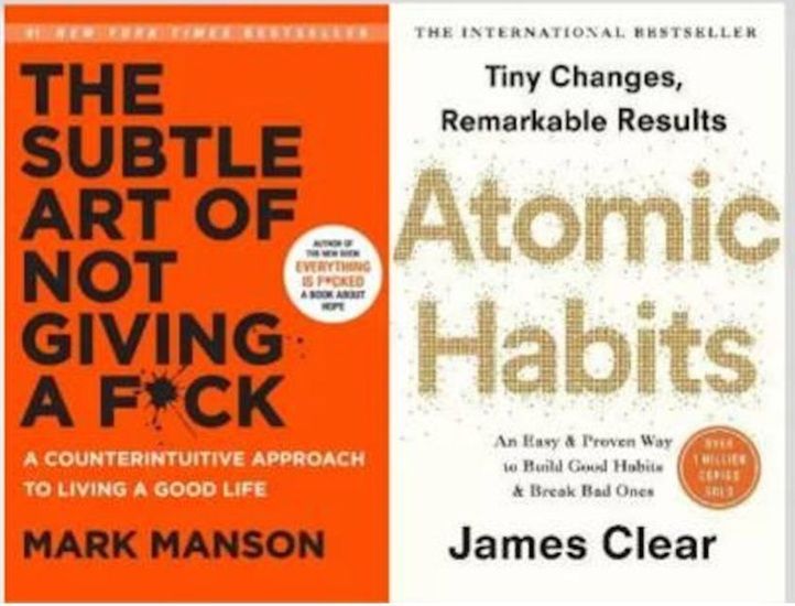     			Set Of 2 Best Selling Books : Atomic Habits + The Subtle Art Of Not