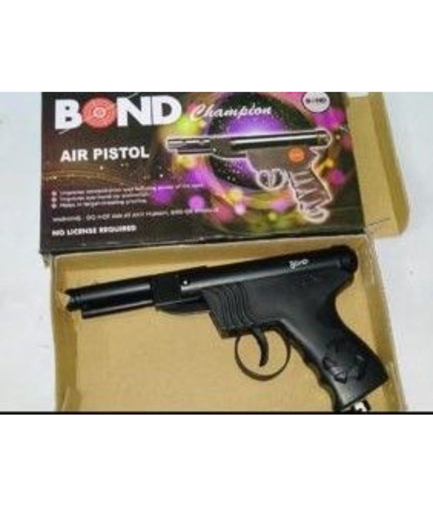     			SunTap Bond-Champion-black-metal-handle  -   Air Pistol Metal Gun / Bandook With Free 100 Pellets / Bullets