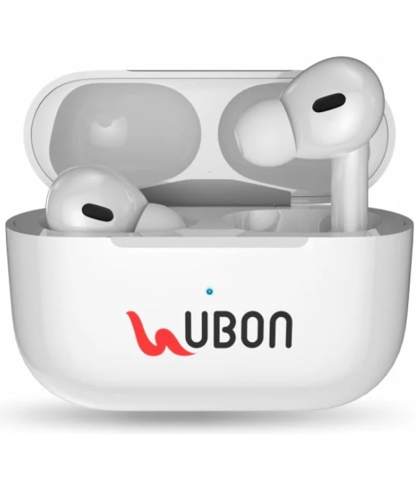     			UBON BT50 EARBUDS Bluetooth True Wireless (TWS) On Ear 20 Hours Playback Active Noise cancellation IPX4(Splash & Sweat Proof) White