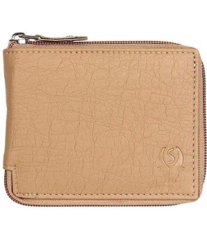     			samtroh Faux Leather Solid Men's Regular Wallet With 4 Slots For Card ( Beige , Pack of 1 )