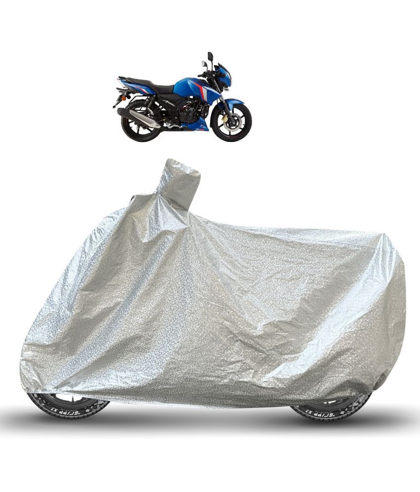     			Caronix Bike Body Cover for TVS Apache RTR 160 ( Pack of 1 ) , Silver