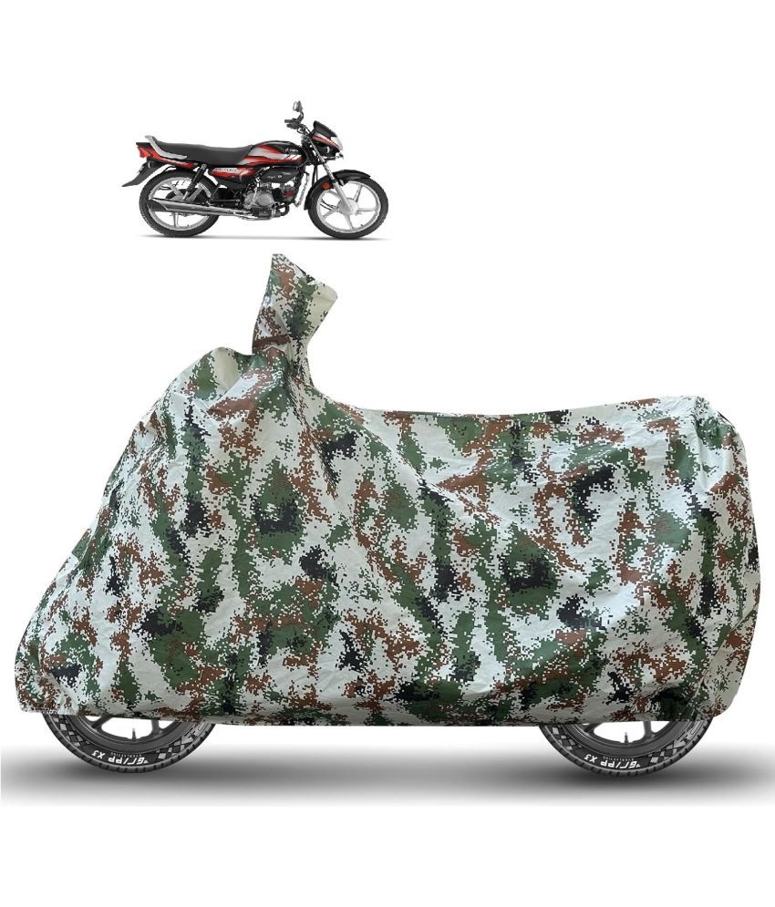     			Caronix Bike Body Cover for Hero HF Deluxe ( Pack of 1 ) , Green