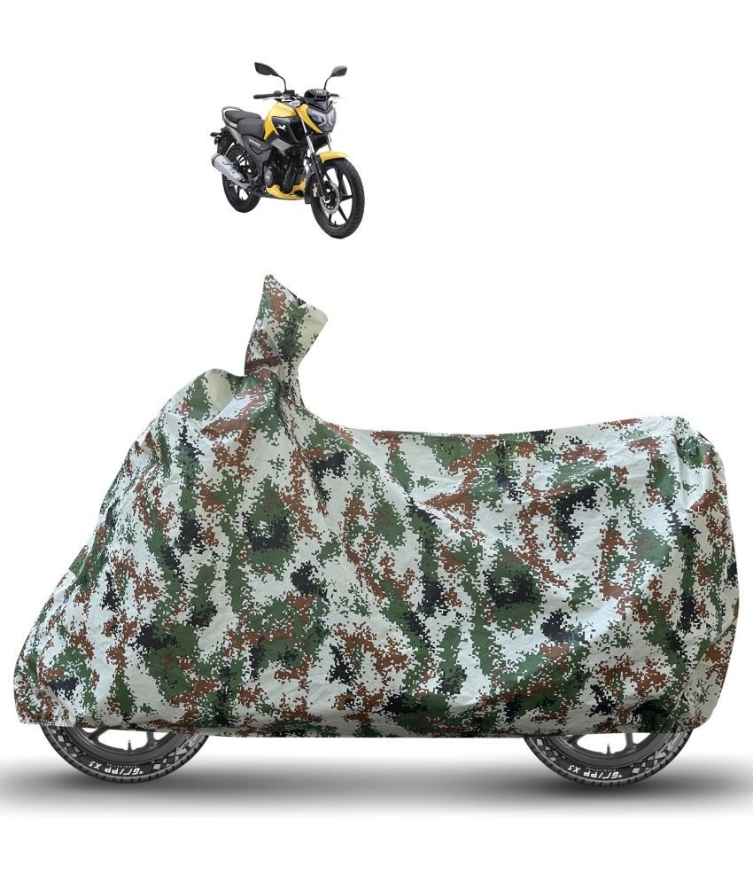     			Caronix Bike Body Cover for TVS Raider ( Pack of 1 ) , Green