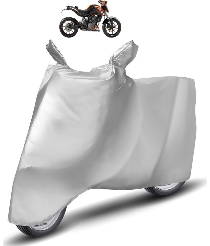     			Caronix Bike Body Cover for KTM Duke 200 ( Pack of 1 ) , Silver