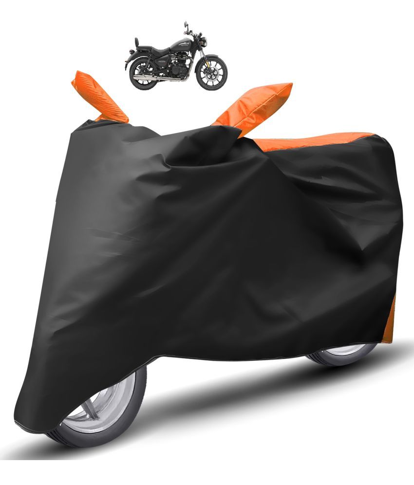     			Caronix Bike Body Cover for Royal Enfield Meteor 350 ( Pack of 1 ) , Orange