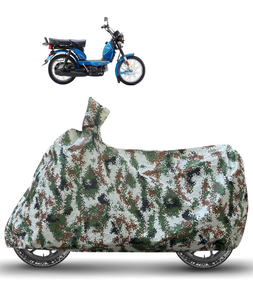     			Caronix Bike Body Cover for TVS Heavy Duty Super XL ( Pack of 1 ) , Green