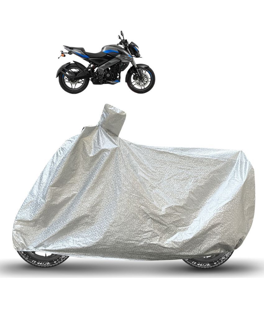     			Caronix Bike Body Cover for Bajaj Pulsar NS200 ( Pack of 1 ) , Silver