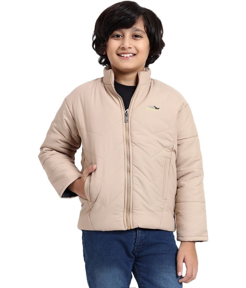     			Hiflyers Girls Polyester Quilted & Bomber Jacket For ( Pack of 1 , Beige )