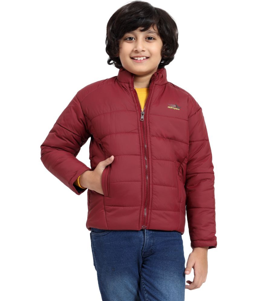     			Hiflyers Girls Polyester Quilted & Bomber Jacket For ( Pack of 1 , Red )