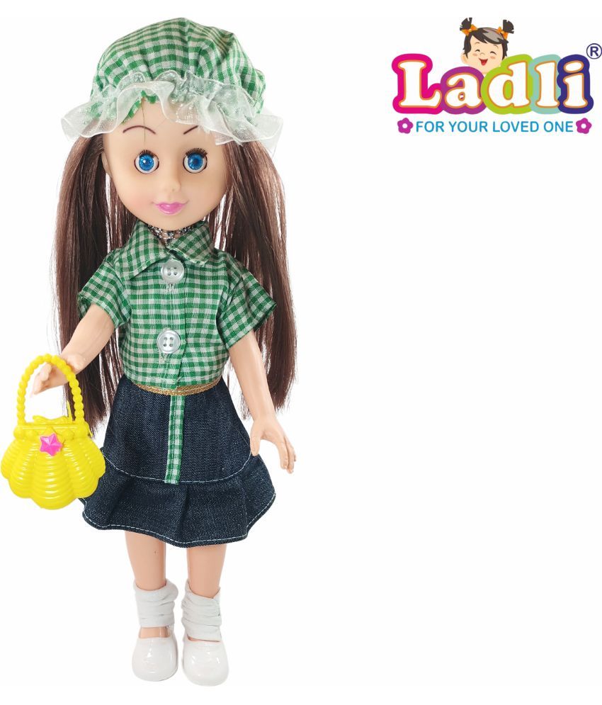     			I love you Girl Doll in Western Green skult Dress with Accessories