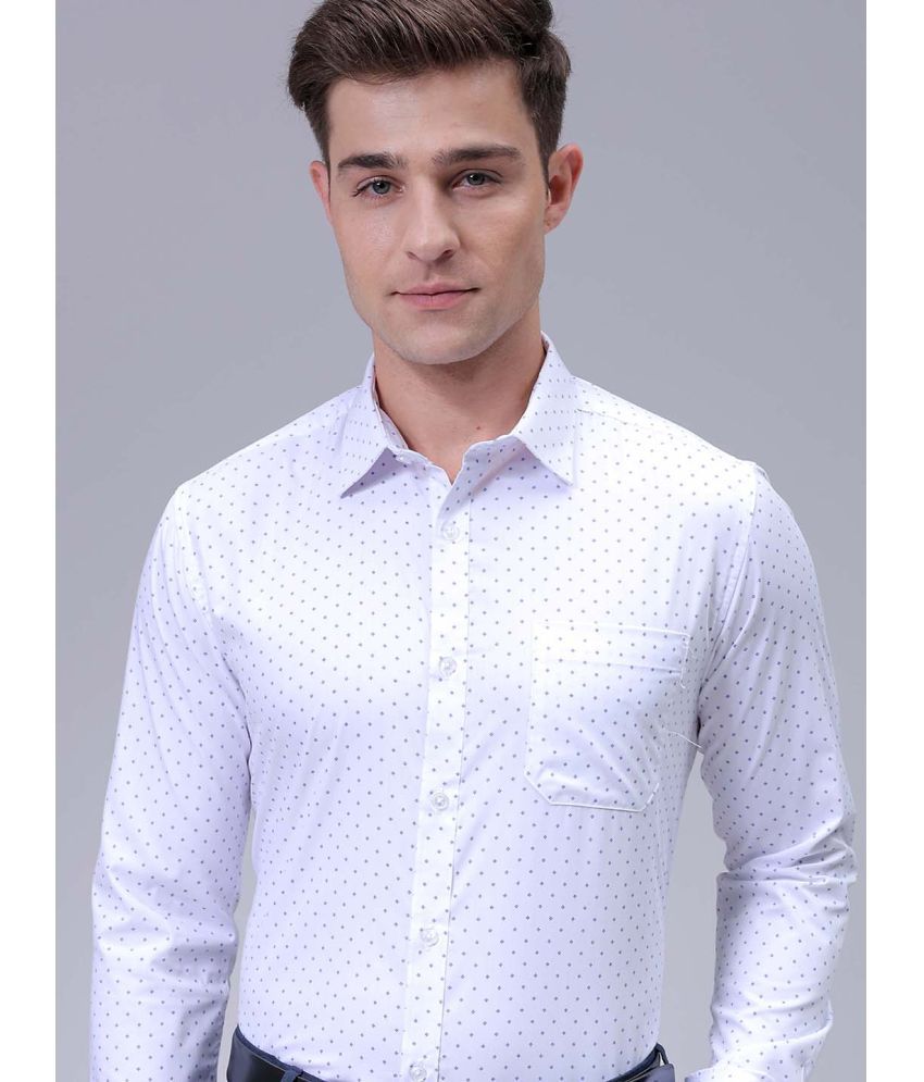     			The Indian Garage Co. Poly Cotton Slim Fit Full Sleeves Men's Formal Shirt - White ( Pack of 1 )