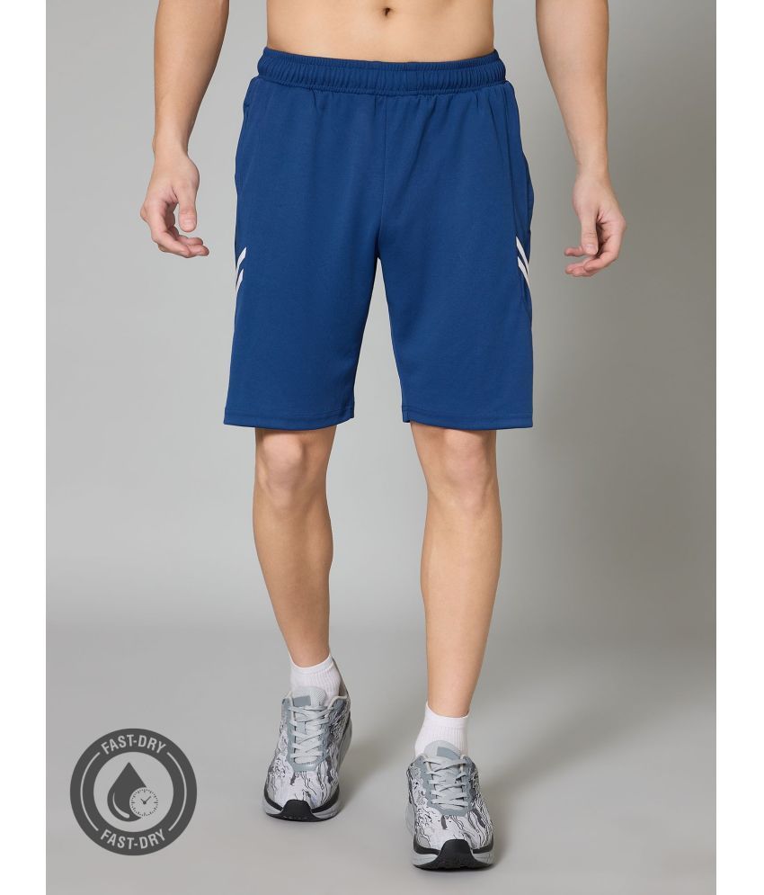     			Turnfit Blue Polyester Men's Shorts ( Pack of 1 )