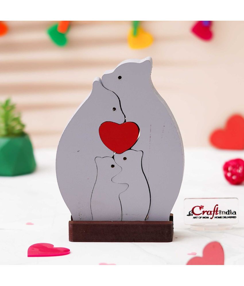     			eCraftIndia Multicolor Wood Couple Figurine