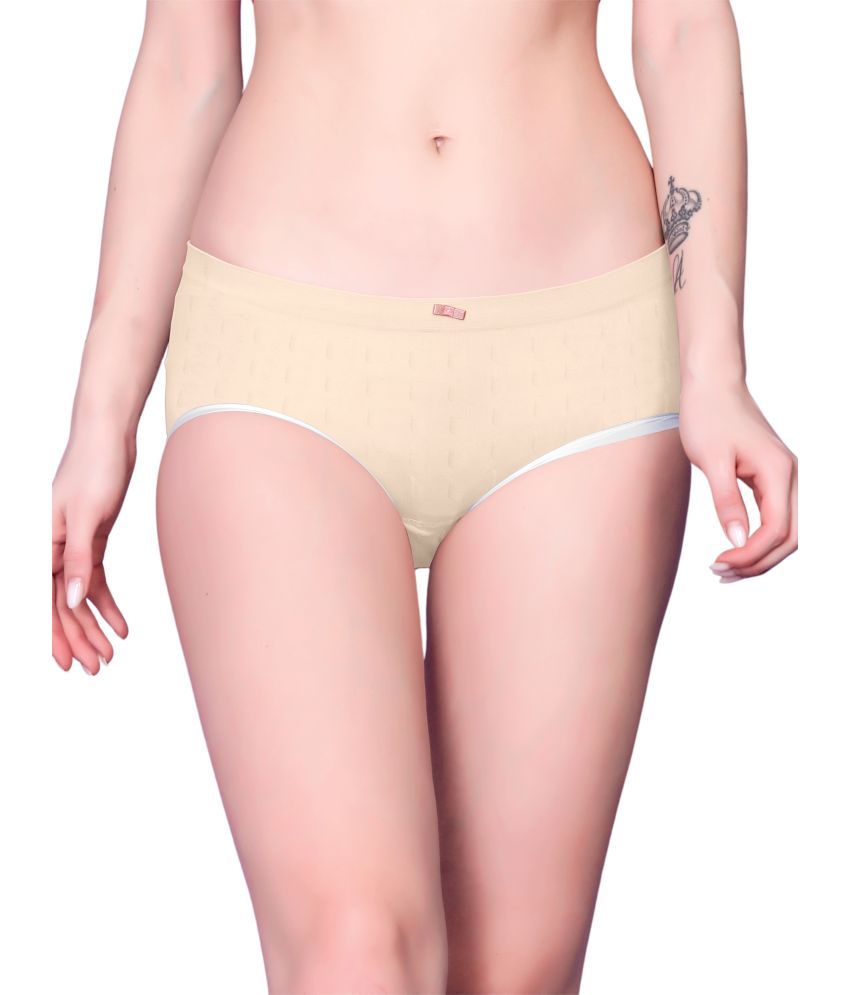     			3Mads Pack of 1 Nylon Hipster For Women ( Beige )