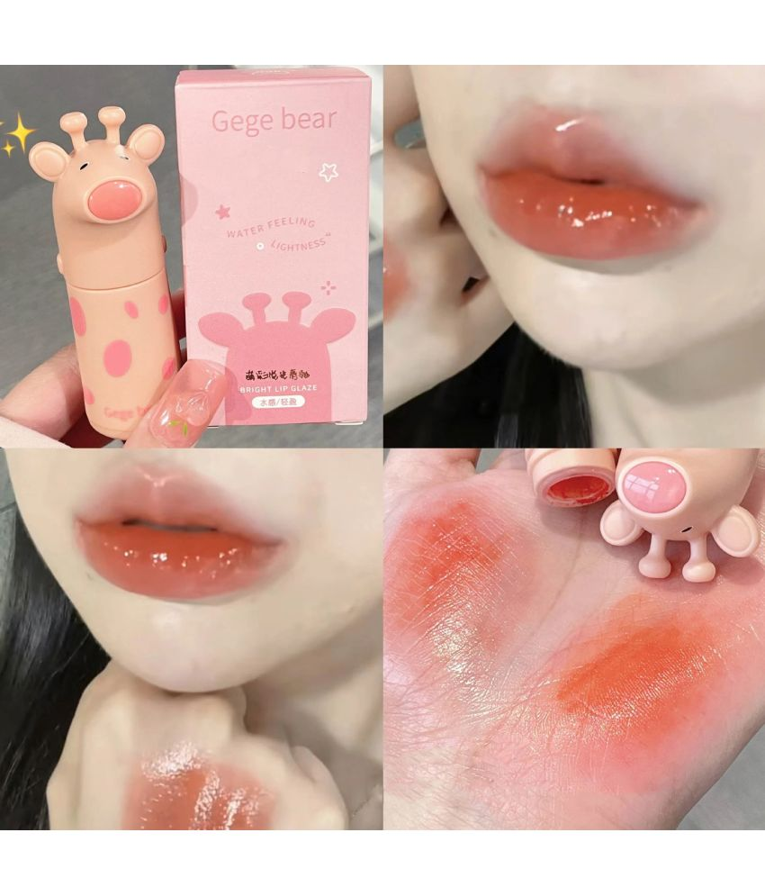     			DAIMANPU Orange Glossy Lipstick 12