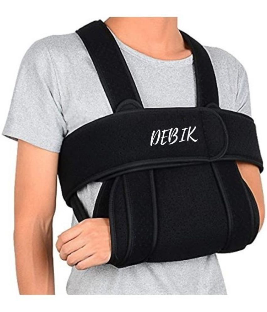     			DEBIK Arm Sling Shoulder Immobilizer, Adjustable Comfortable for Injured Hand Elbow Hand Support (Pack of 1)