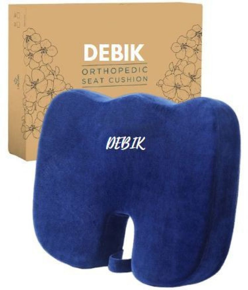     			DEBIK Orthopedic Coccyx Seat Cushion Memory Foam Sciatica Relief Hip Support Back / Lumbar Support (Pack of 1)