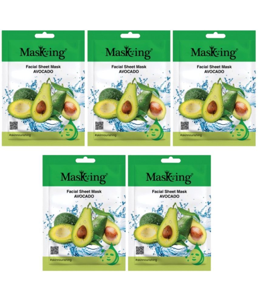     			Masking - Fairness Sheet Mask for All Skin Type ( Pack of 5 )