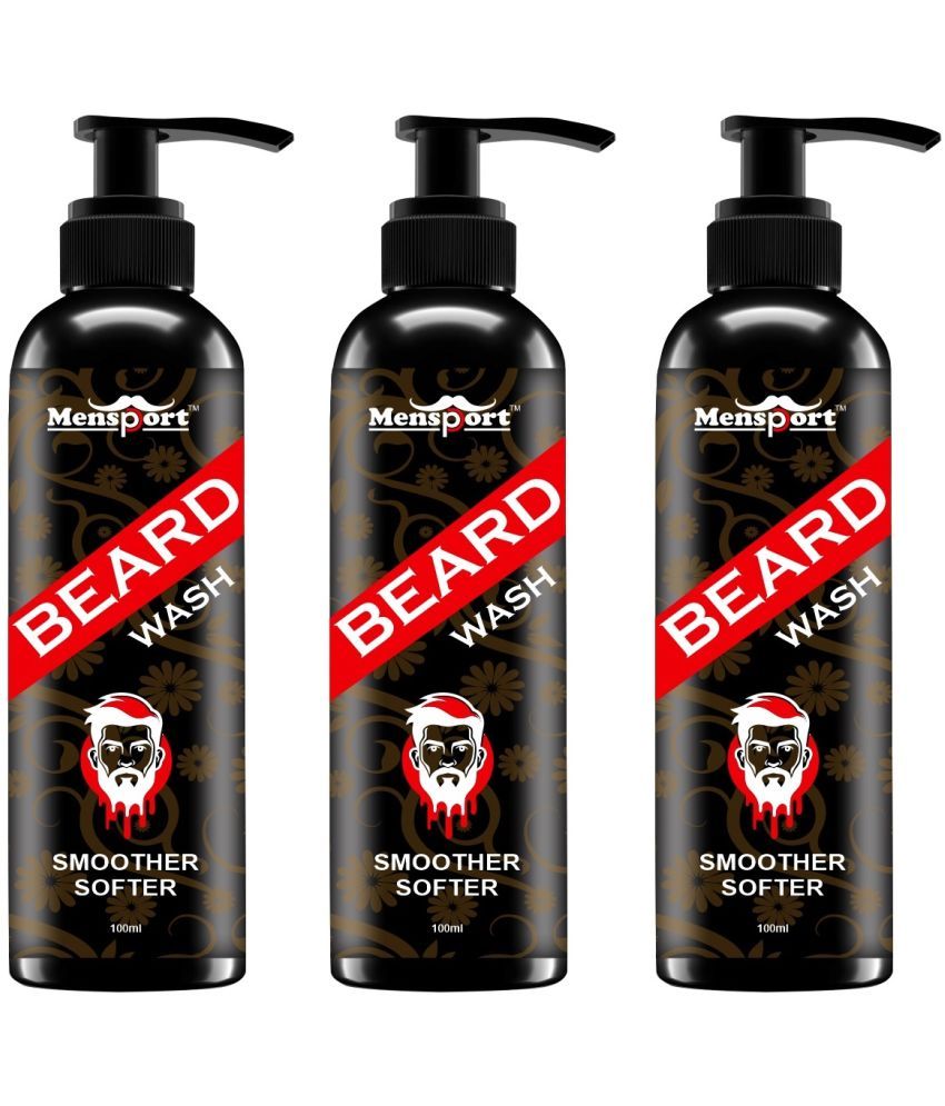     			Mensport Nutmeg Oil Beard Wash 100 mL Pack of 3