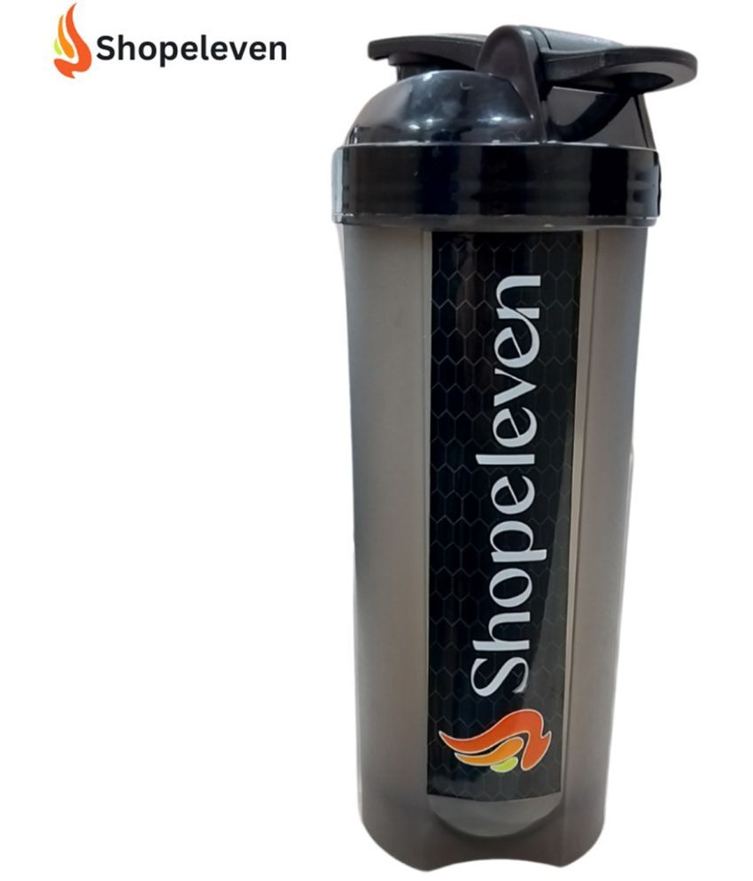     			Shopeleven Plastic Black 700 mL Shaker ( Pack of 1 )