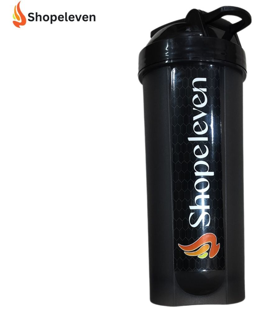     			Shopeleven Plastic Black 700 mL Shaker ( Pack of 1 )