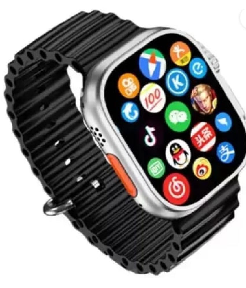     			Truetag AMOLED BT Calling Smart Watch with Silicone Strap Upto 1-2 days Backup ( Black )