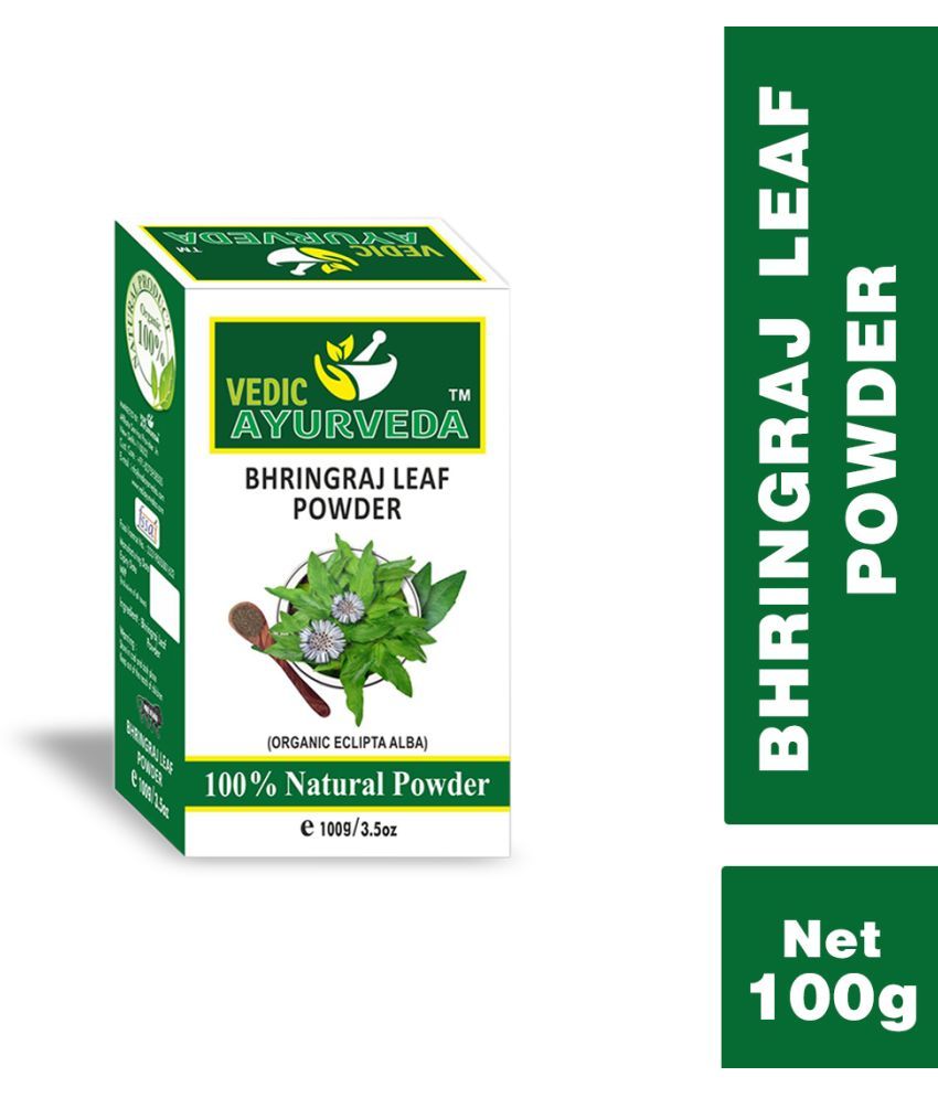     			VEDICAYURVEDA Bhringraj Powder Organic Root Touch Ups Hair Color 100 g Black