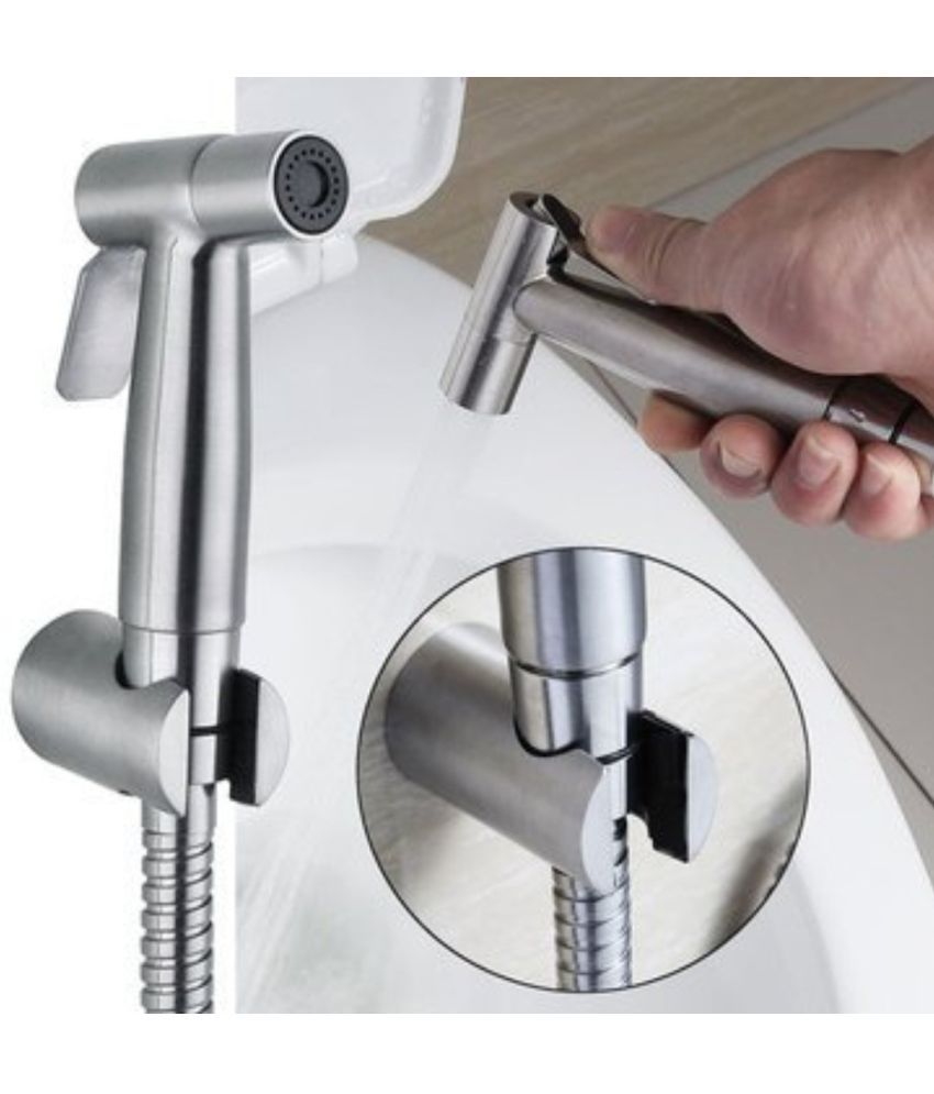     			Bathfax Steel Toilet Tap (2 in 1 Cock)