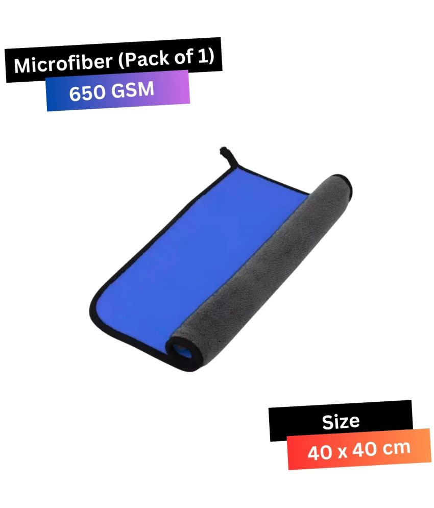     			Chic Wool Blue 650 GSM Microfiber Cloth For Automobile ( Pack of 1 )