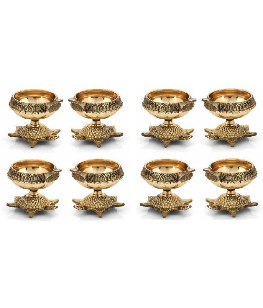     			FASHION BIZZ Brass Floor Diya - Pack of 2